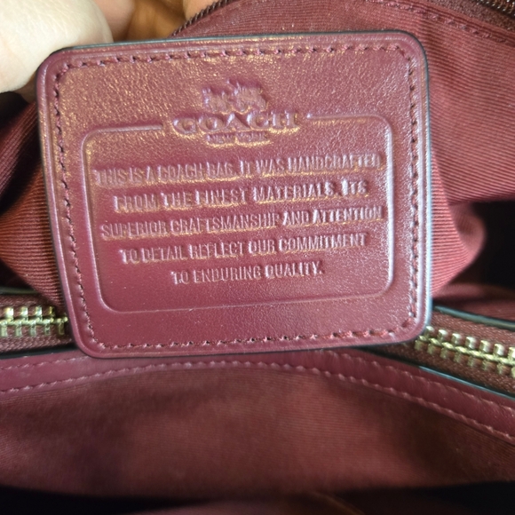 Coach Madison Caryle Smooth Leather Signature Turnlock Hobo Shoulder Bag - Picture 8 of 10